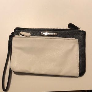 Nine West Black and White Wristlet
